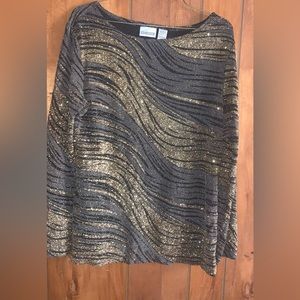Chicos gold long sleeve